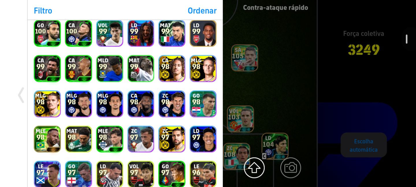 Conta Efootball | Ney Blitz + Suárez Blitz+ Nesta 108 + CR7 Épico + Técnico 90