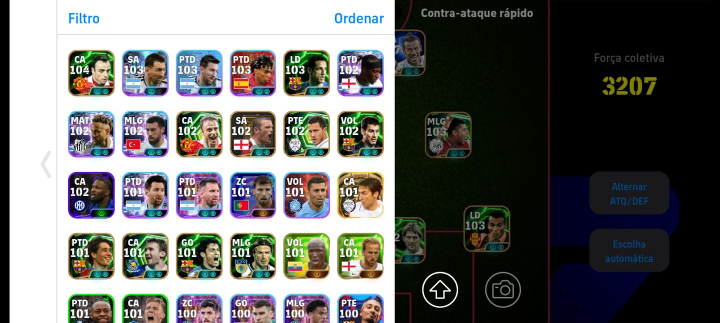 Conta de Efootball, Bale 107, Batistuta e Kanh