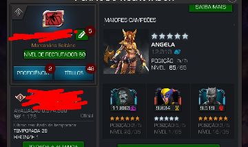 Acc mtc Marvel torneio dos campeões NV 60