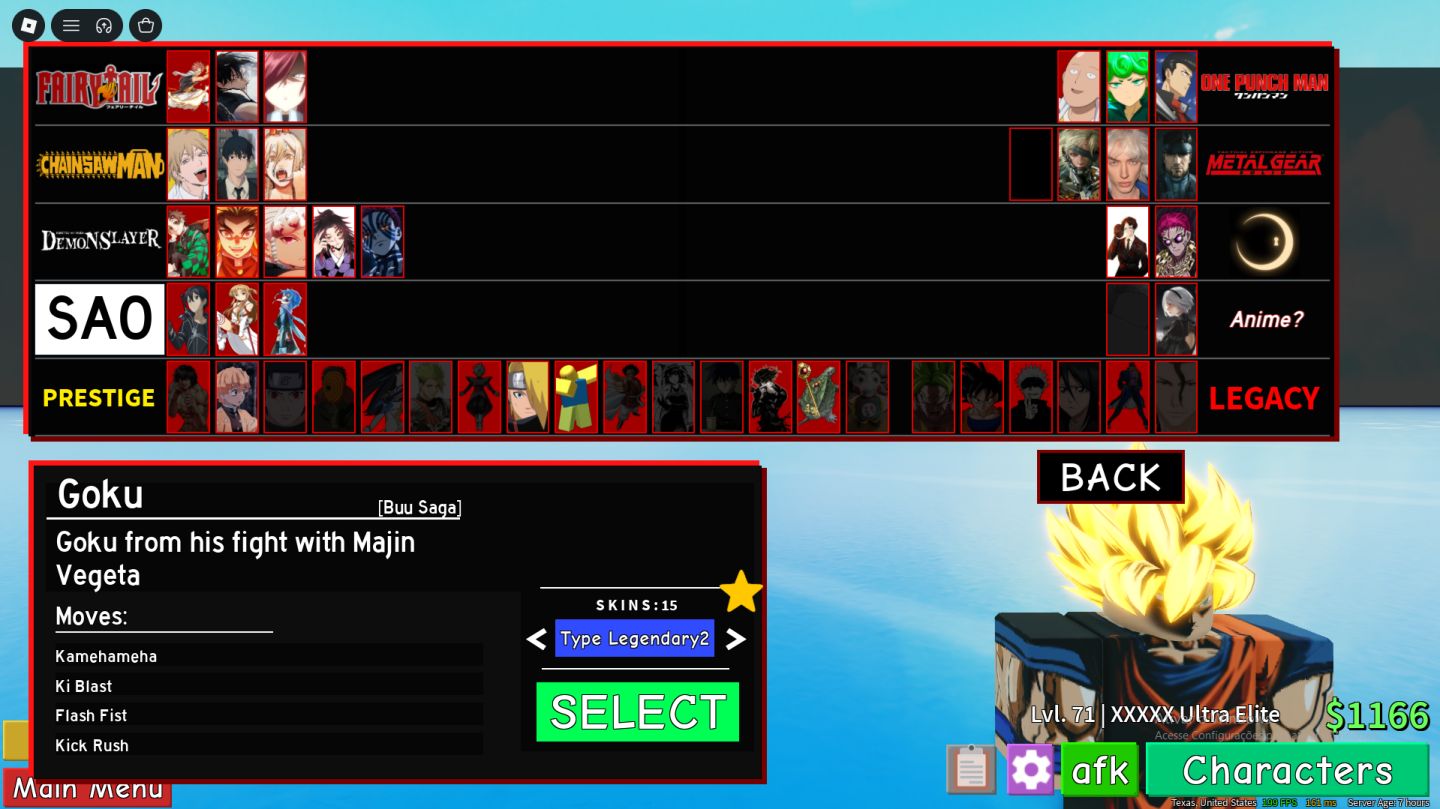 Conta Anime Battle Arena (ABA) | 5 Prestiges
