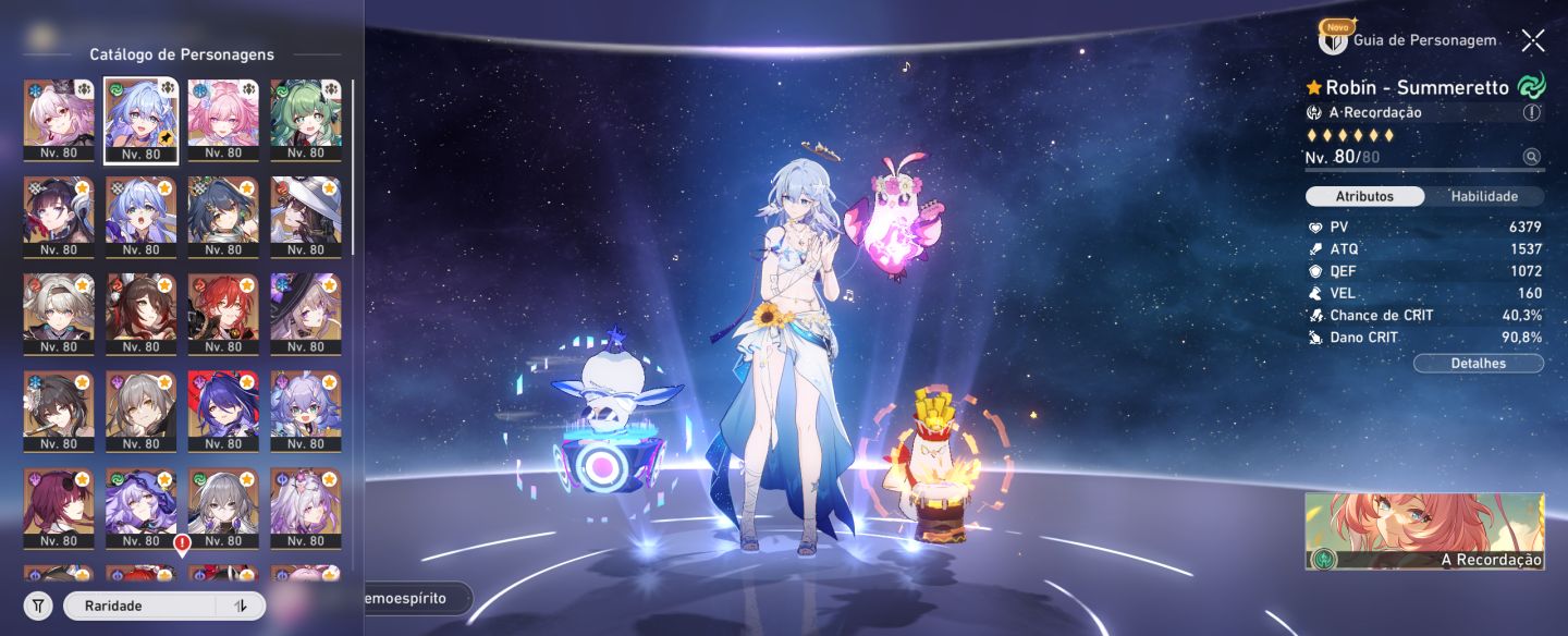 CONTA HONKAI STAR RAIL 20+ 5 ESTRELAS