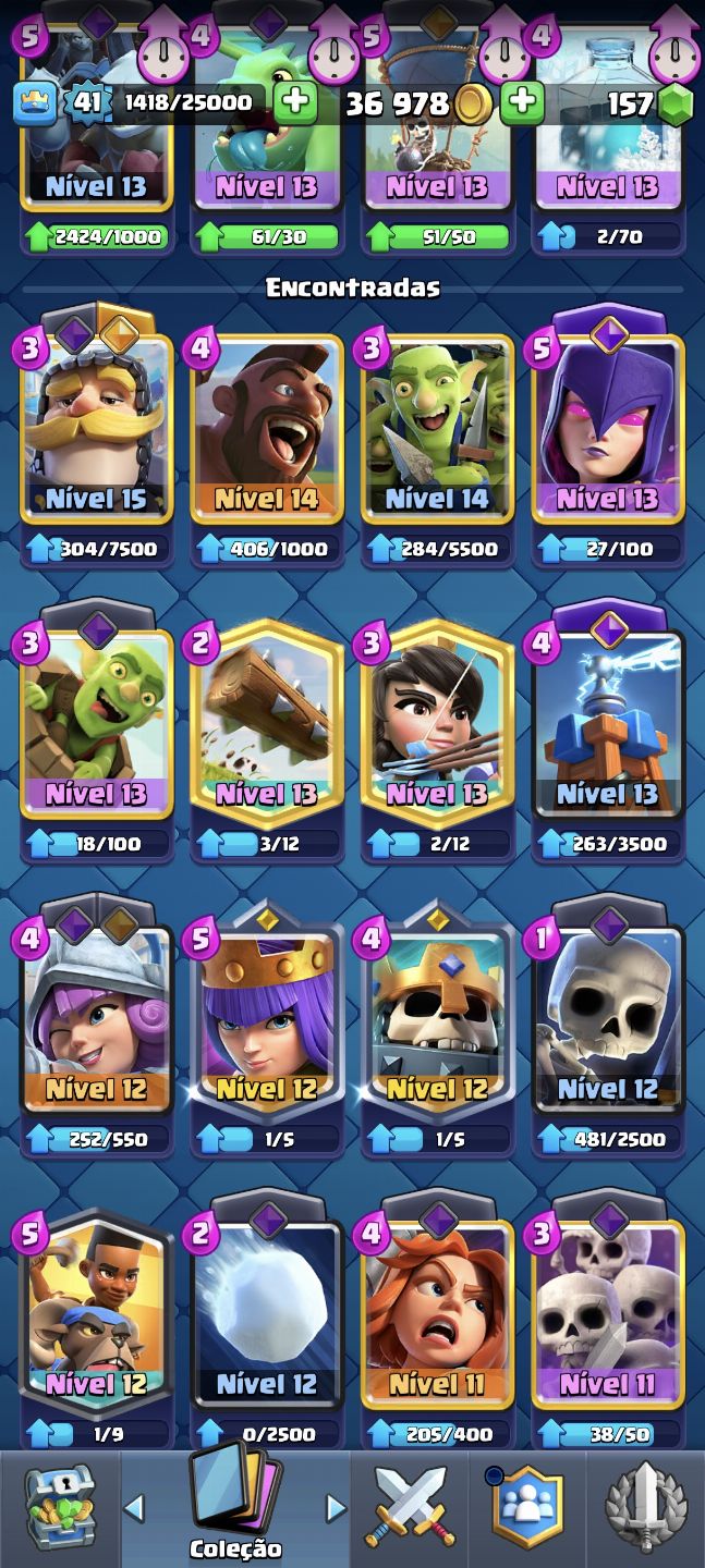 Conta de Clash Royale com 8597 troféus CONTA ANTIGA!!