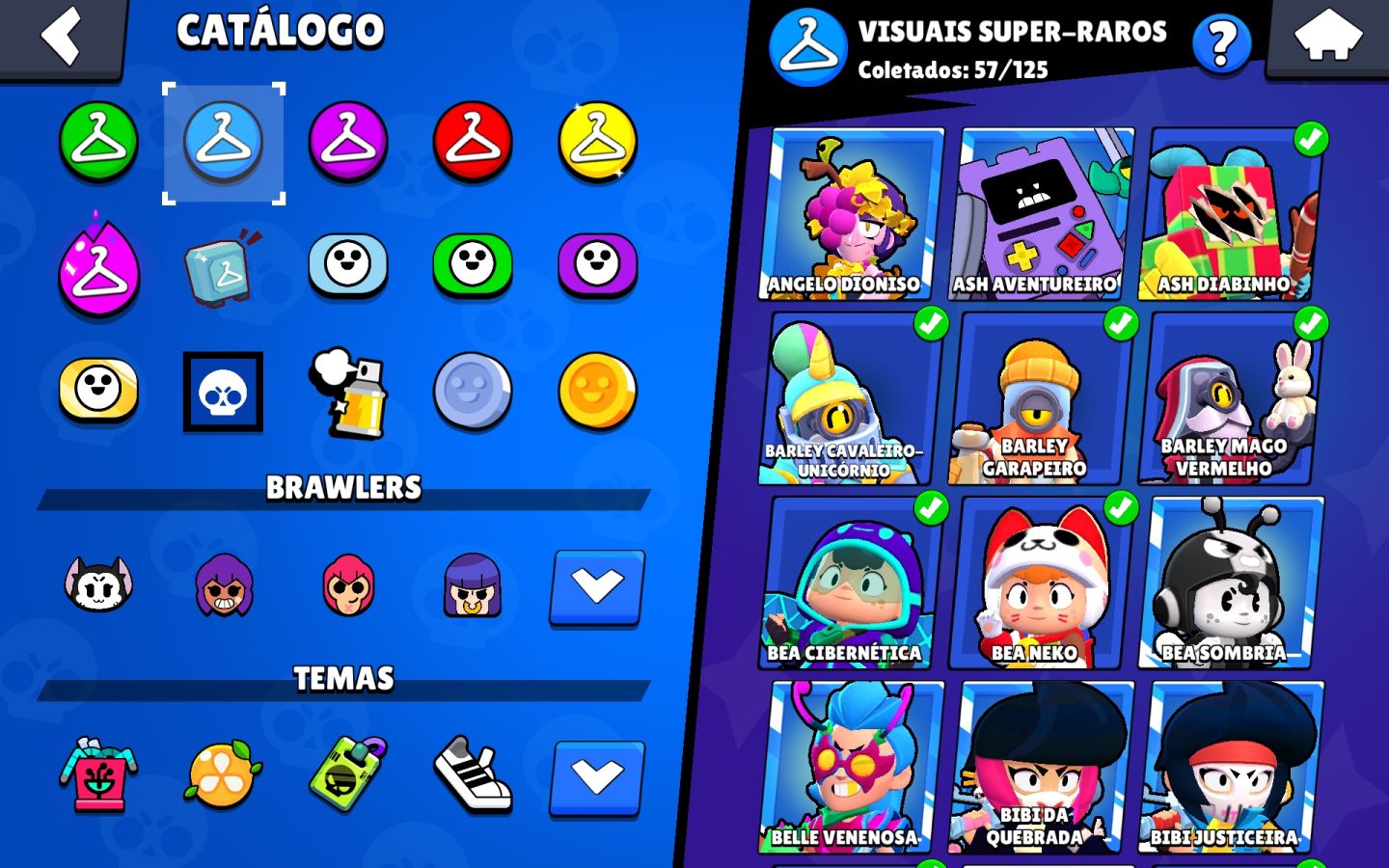 CONTA BRAWL STARS COMPLETA | 84 BRAWLERS | 22 PRESTÍGIOS