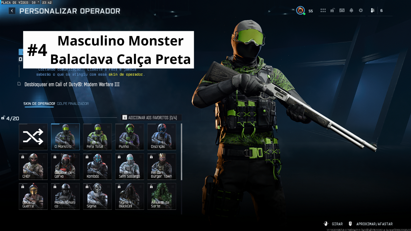 Skins Operadores Warzone/BO6/BO7