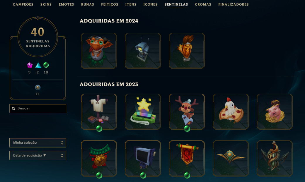 Continha 400+ skins pegou GM nessa season tudo alterável!