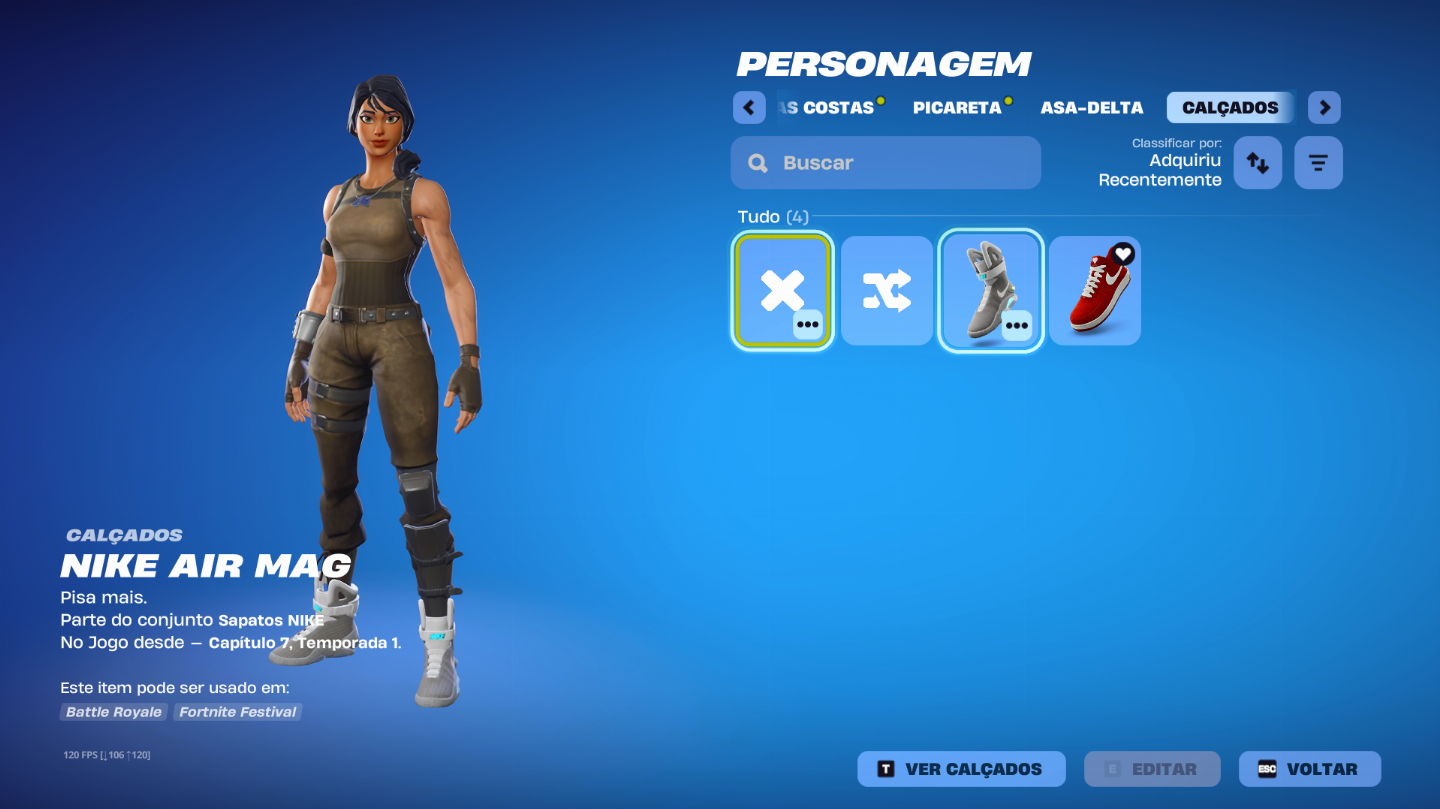 Conta de fortnite desde o cap 1 temp 6, com skins exclusivas da Playstation