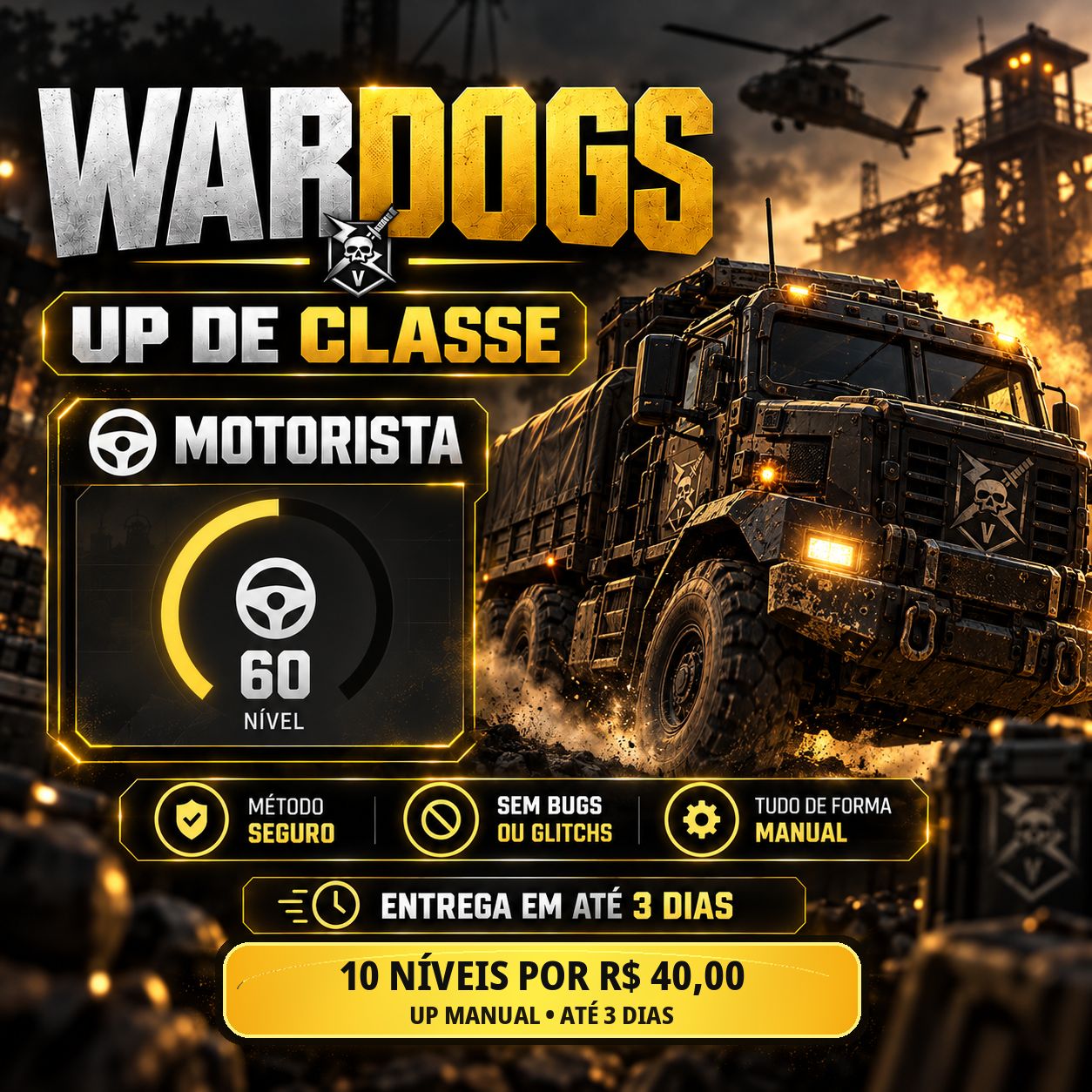 WARDOGS | FARM DE CASH MILIONÁRIO + UP DE CLASSES MAIS BARATO DO GGMAX