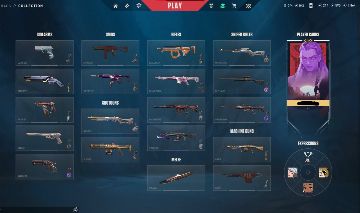 CONTA VALORANT COM 3 SAQUEADORAS, FACA XEROFANG, 3 VANDALS, 3 PHANTONS E MAIS
