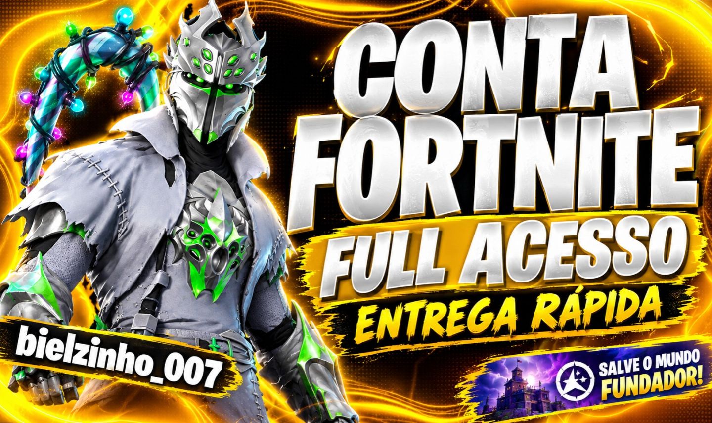 Valor Negociável / Conta Full-acesso (13K vbucks, Minty, Fundador, Glow Etc...)