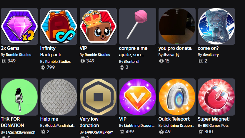 Conta de Roblox com varias skins na conta