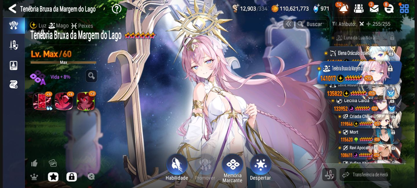 Conta de epic seven com muitos personagens e muitos MLs