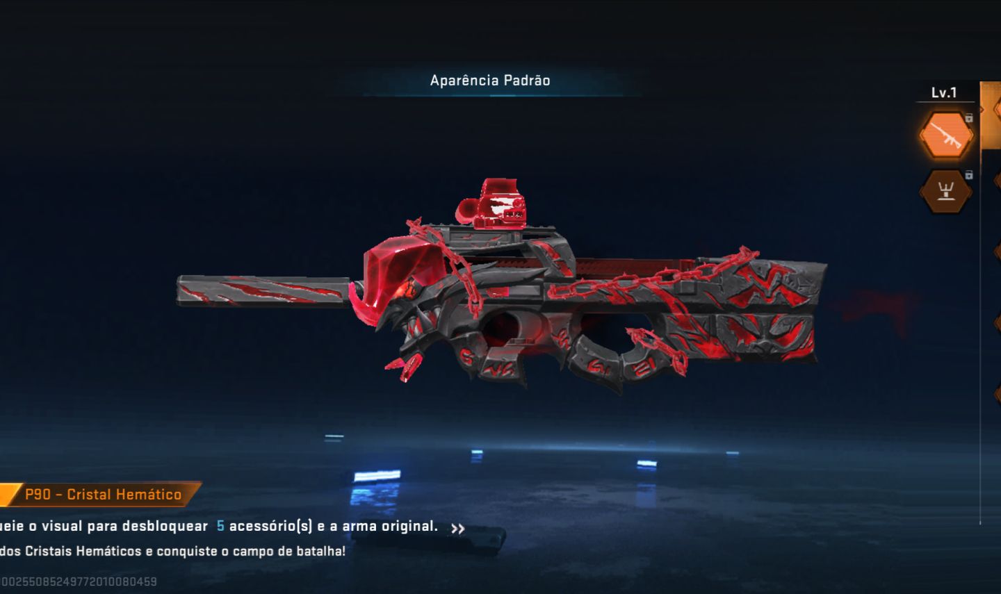 CONTAS BLOOD STRIKE LV1 COM ITENS NA CARTA/COMPRADOS