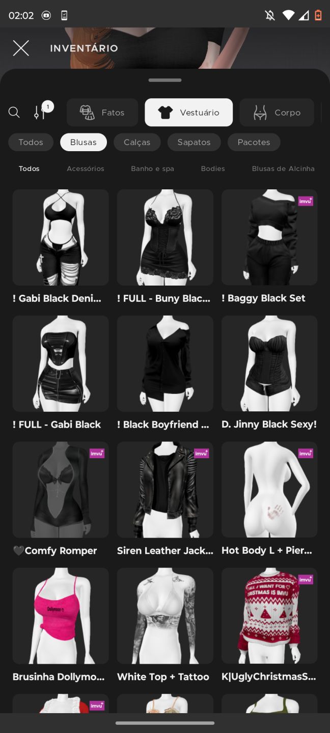 CONTA IMVU BASTANTE ITENS COM AGE E COM ALGUM SEGUIDORES