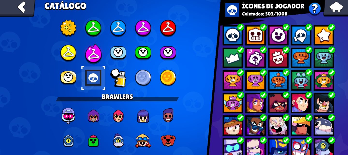 CONTA BRAWL STARS COMPLETA! 68K !VÁRIOS NÍVEL 11!! CONTA DE 2022! ! MUITAS SKINS