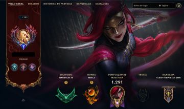 Conta Lol 740 Skins Mono Kat 1.9Kk Todas as Skins / Main Ahri 1Kk Lvl 1382