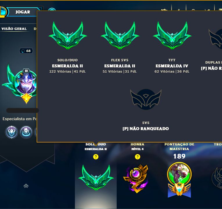 SKIN LENDÁRIA DEUS-REI GAREN + ESMERALDA NA SOLOQ / FLEX / TFT + [ TROCA NICK ]