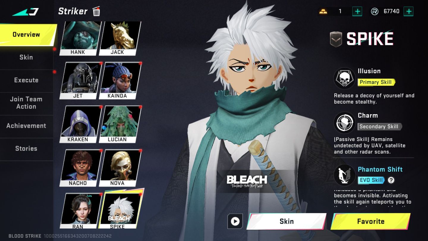 Conta Blood Strike Completa Vários Itens e Skins