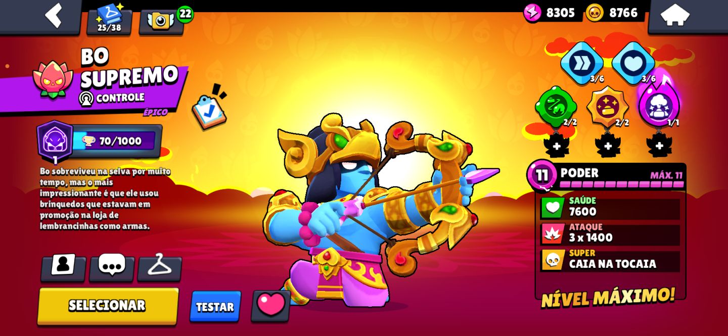 CONTA BRAWL STARS RARA! 19K TROFÉUS, SKINS LENDÁRIAS, PASSES ANTIGOS, COLTPRATA
