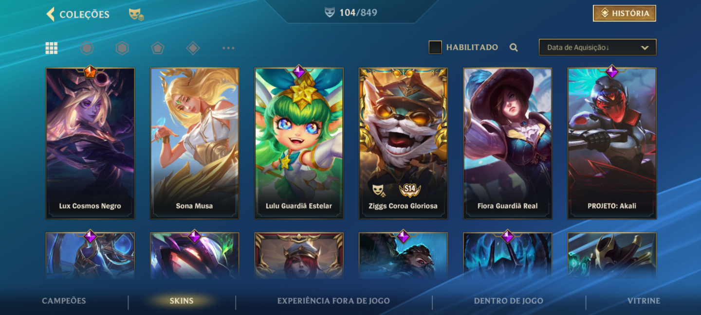 CONTA ANTIGA 5 ANOS LVL 217 WILD RIFT (WR,LOL, VAL)