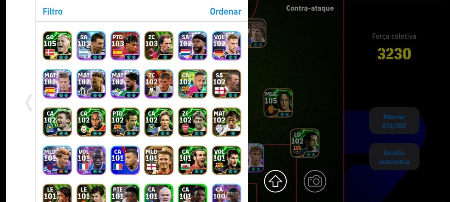 CONTA RARA EFOOTBALL - ZOLA 107 BLITZ / MESSI PRIME 105 / BUFFON PRIME 108
