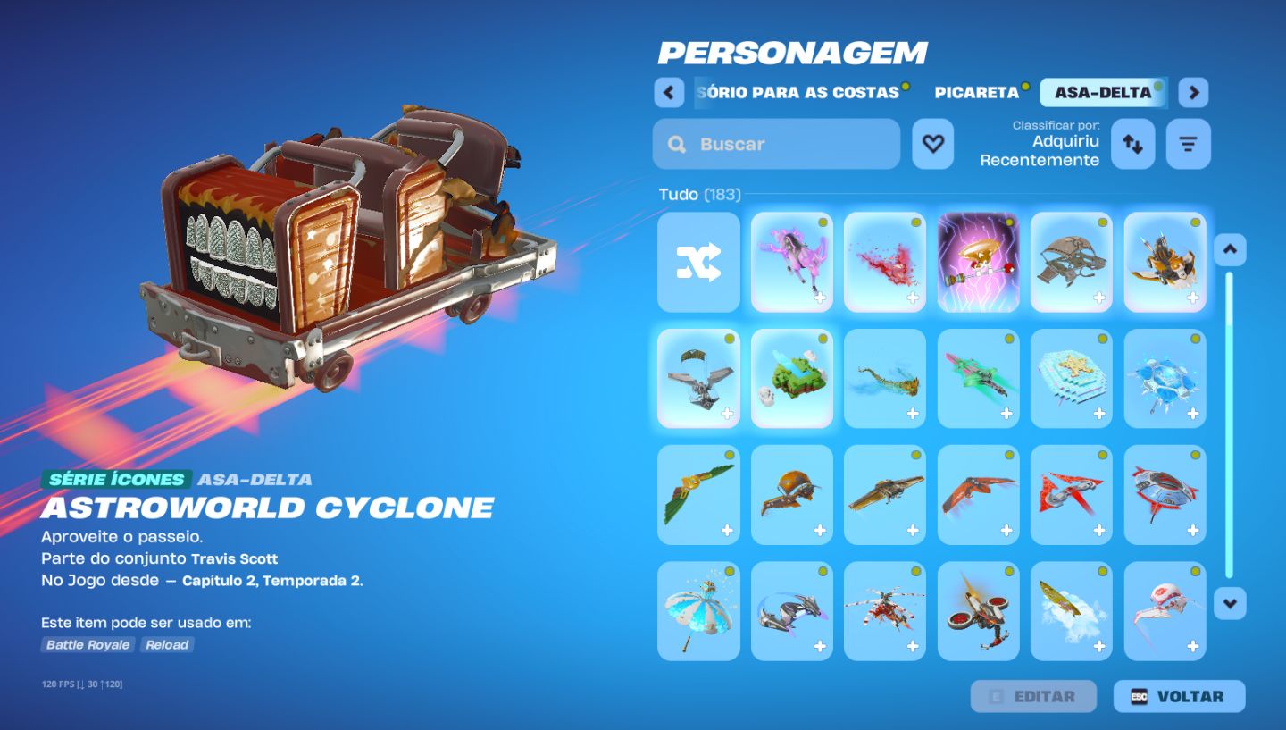 Conta Fortnite com 205 Skins Picareta Minty Axe/Glow/agente corrupto/ o ceifador