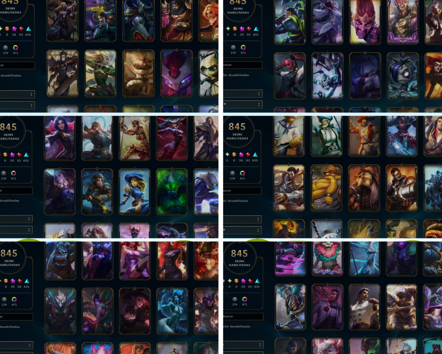 CONTA LOL/TFT-845 SKINS-10 CHIBIS/VALORANT-Pack Kuronami +de 17000R$ gasto!