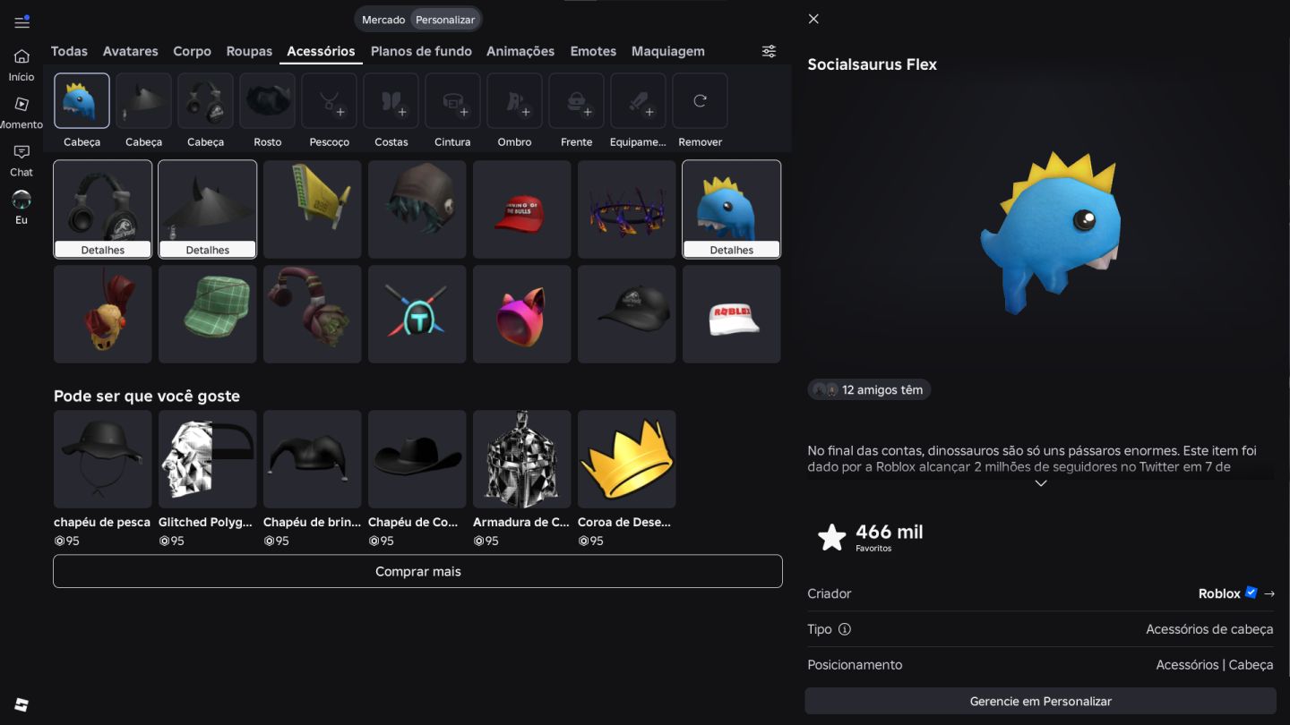 Conta de Roblox Criada em 2019 (COM PET DE 260Bi/s NO ROUBE UM OVO)