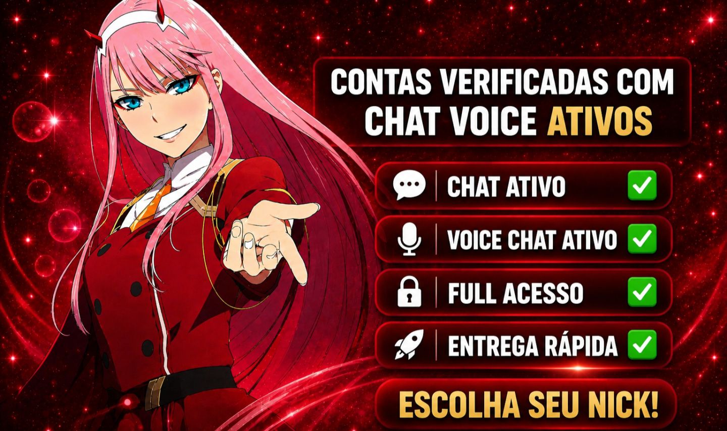 CONTAS ROBLOX VERIFICADAS POR R$2 + CHAT VOICE ATIVO - ESCOLHA SEU NICK!