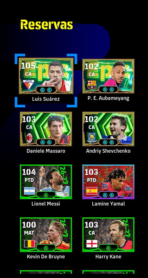 Conta Efootbal Xbox/pc - (NOVO GULLIT 107) FULL ACESSO!!!
