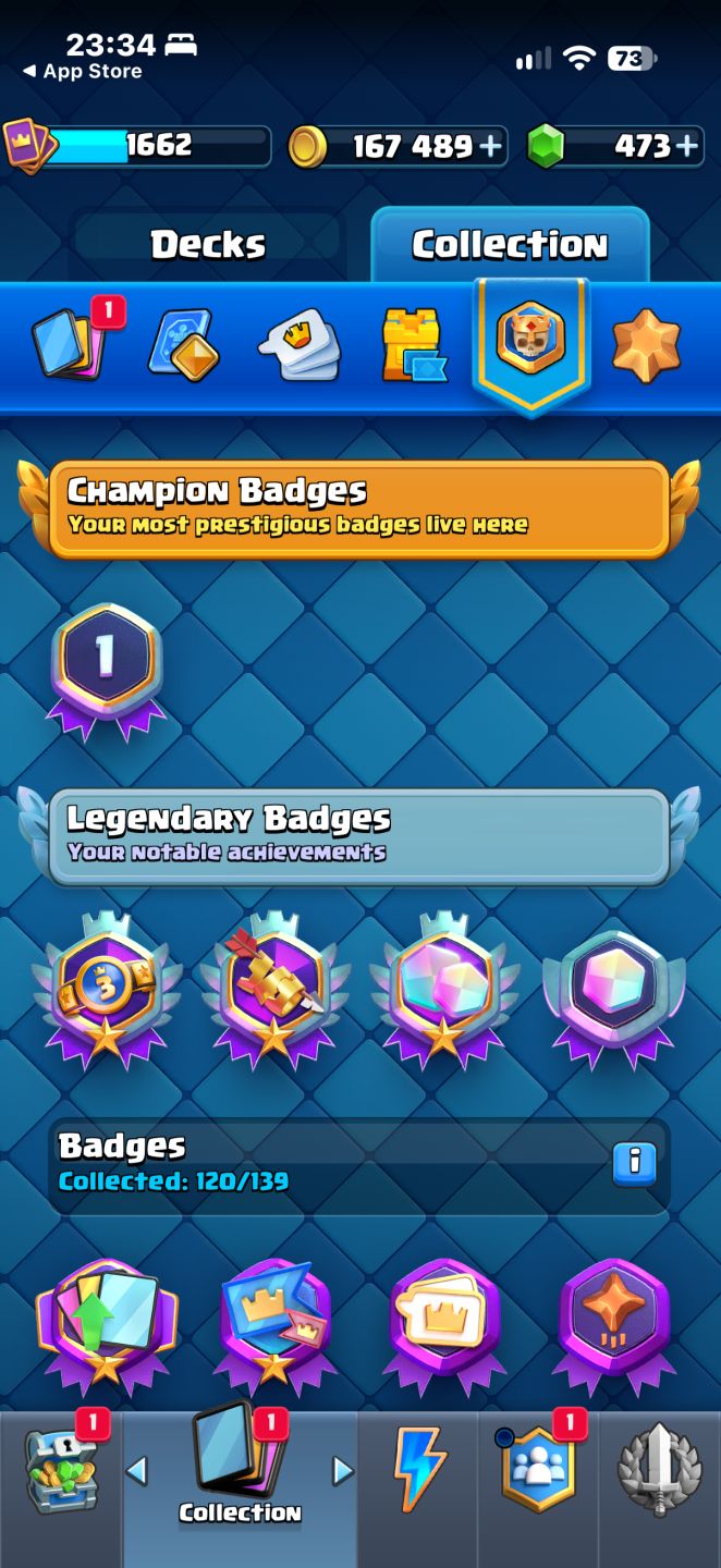 CONTA CLASH ROYALE NÍVEL 15 11500 TROFÉUS
