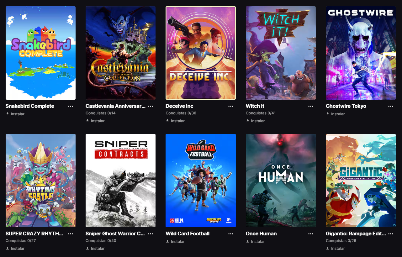 Conta full aceso Epic Games com diversos jogos