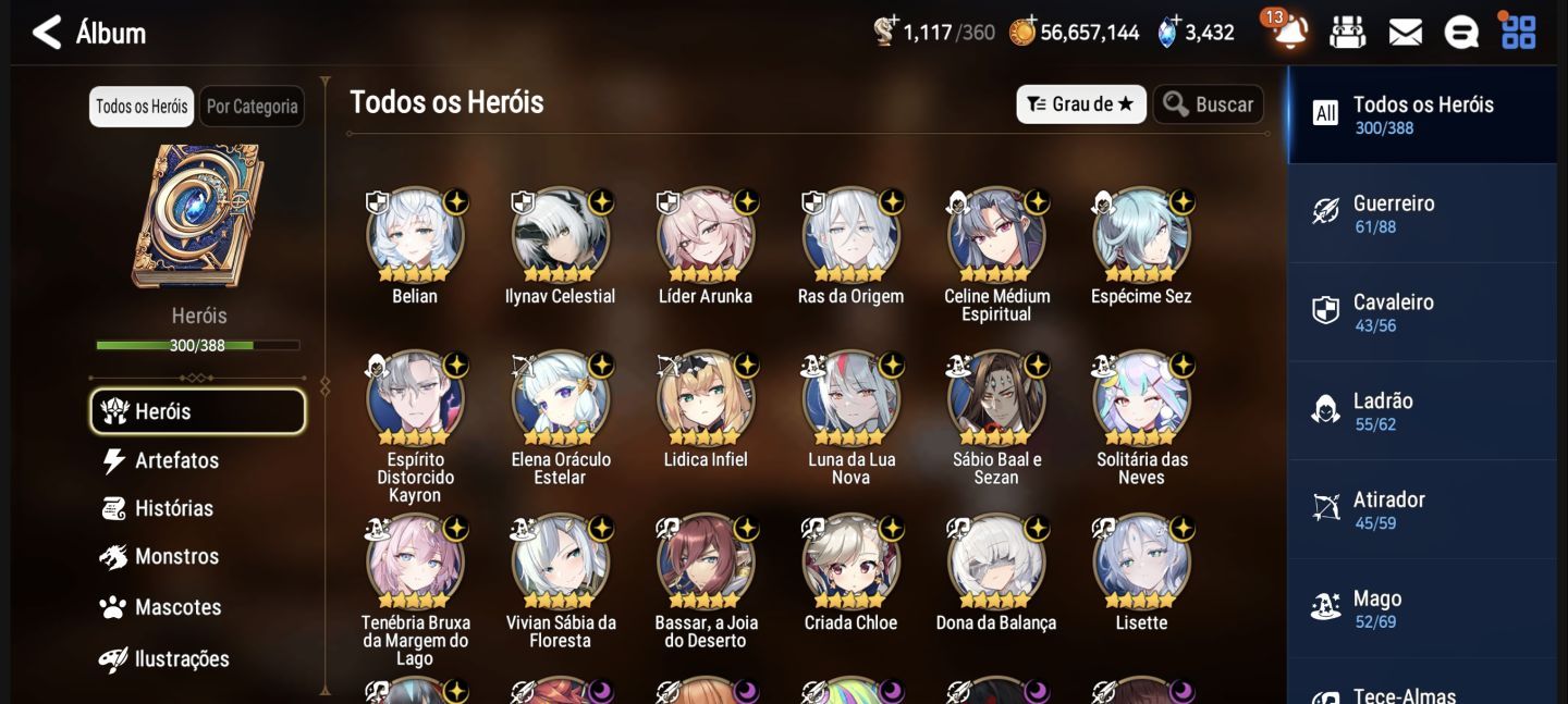 CONTA EPIC SEVEN GLOBAL | 39 ML5 | +4 ML5 DISPONÍVEIS - ENDGAME (Haru + Art)!!