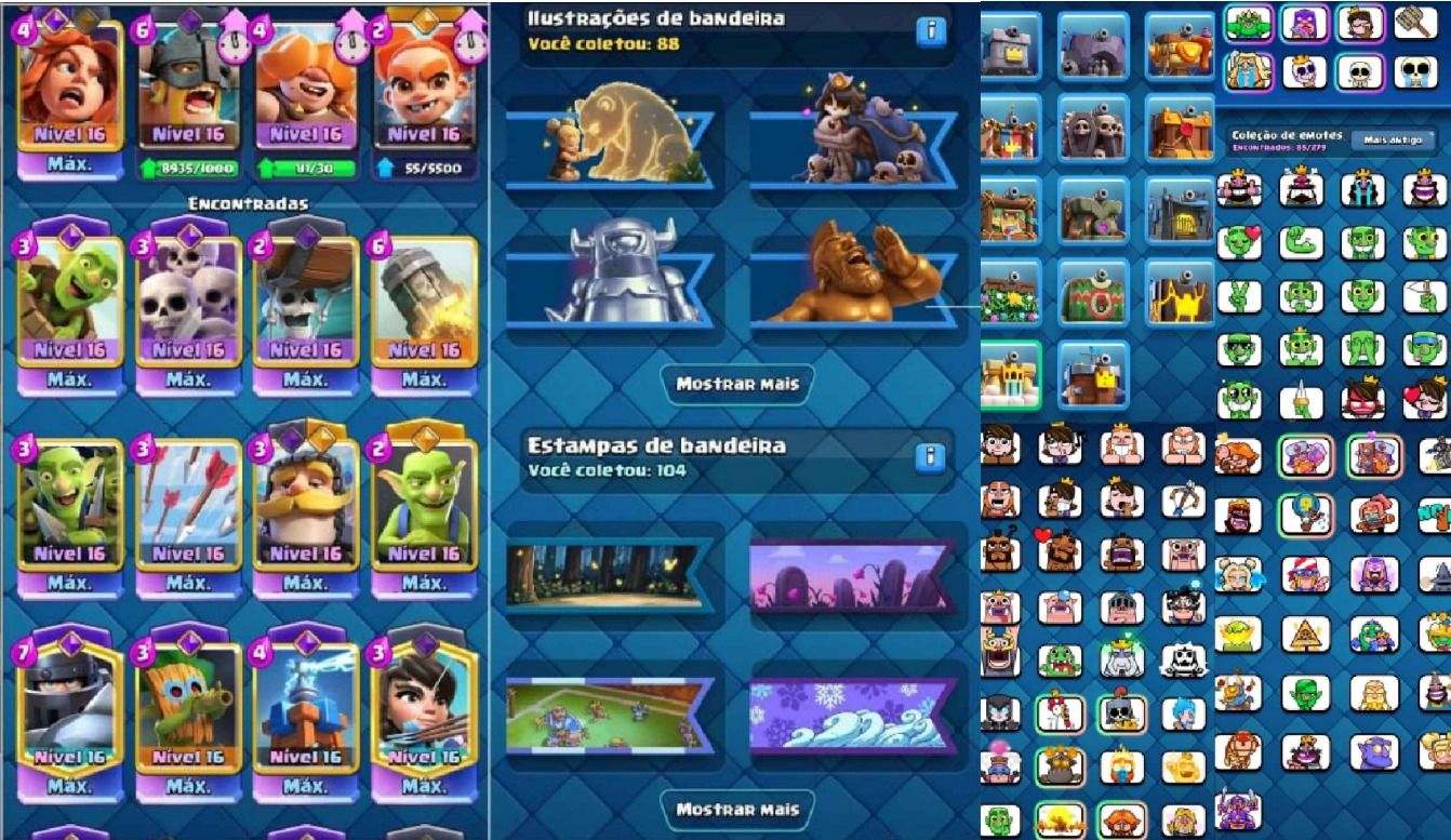 Conta RARISSIMA de CLASH ROYALE | 7 anos
