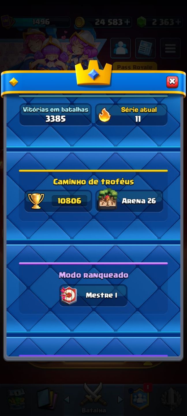 CONTA CLASH ROYALE RARA / CONTA 10 ANOS / 10k TROFÉUS / MUITOS COSMÉTICOS