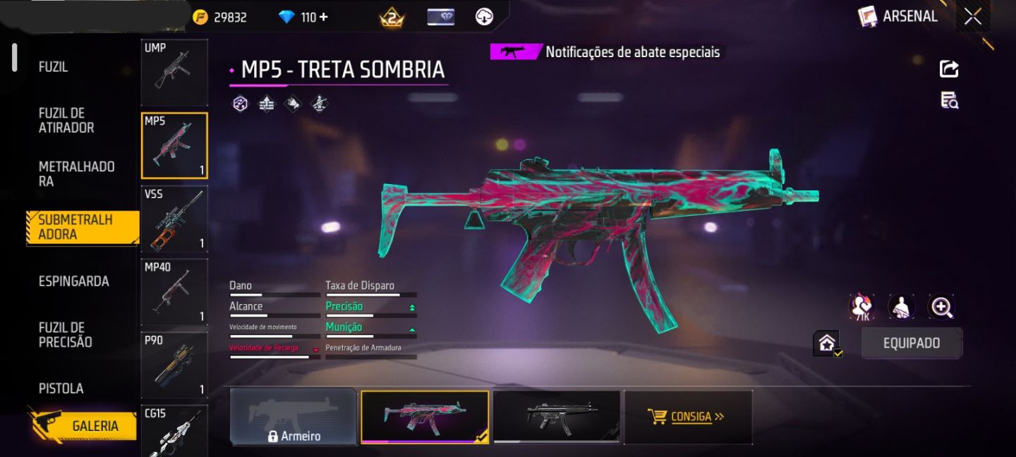 CONTA FF NÍVEL 25 + 3 SKINS DO NARUTO + 2 EMOTES + GELO + 110 DIAMANTES