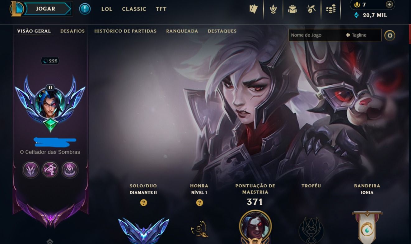 Conta Diamante 2 Win rate de 65% - Ex mestre