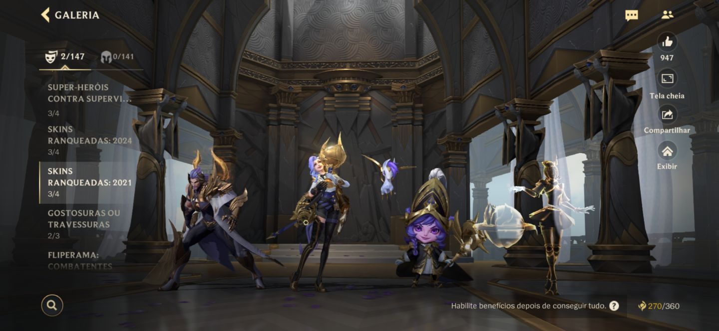 CONTA WILD RIFT | EX-GM III | 92 SKINS | 119 CAMPEÕES | 1.958 DIAS