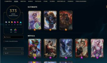 CONTA LVL 600, 373 SKINS, LEBLANC FAKER, SKINS ANTIGA DE REDE SOCIAL, ÚNICO DONO