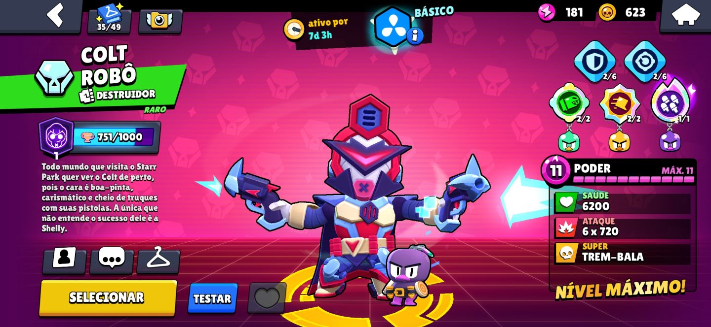 CONTA BRAWL STARS 24k troféus, várias skins ( lendárias, evento, miticas)