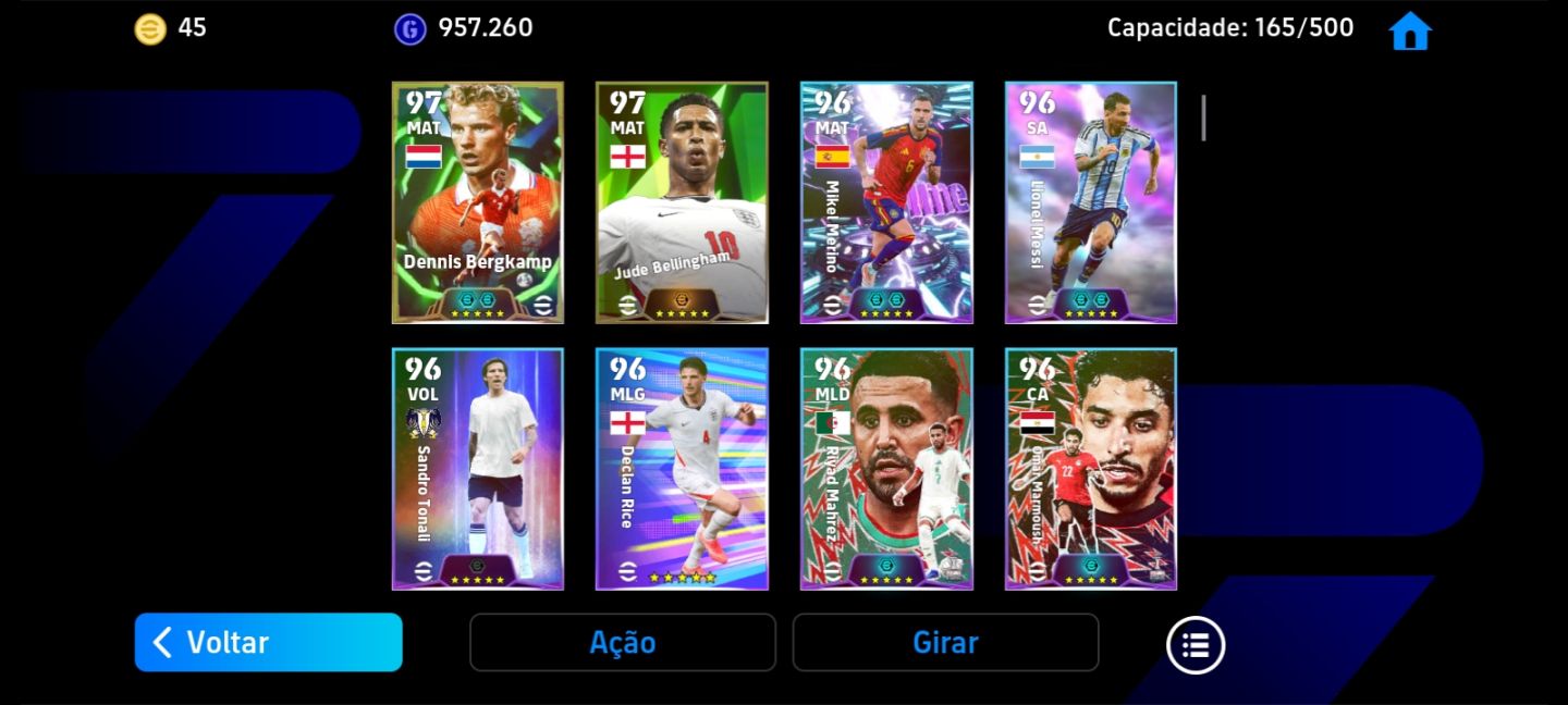 Conta Efootball - Técnico Mourinho ,Messi 104, Luiz Suárez blitz, Goleiro bugado