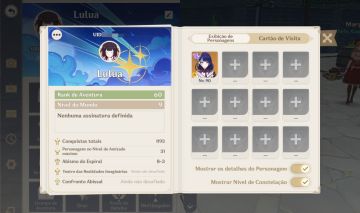 Conta Genshin Impact Rank de Aventura 60
