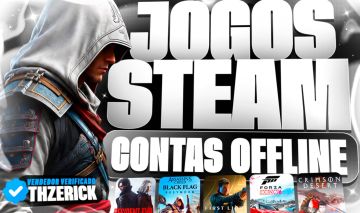 JOGOS STEAM LANÇAMENTOS E CLÁSSICOS - CONTAS OFFLINE