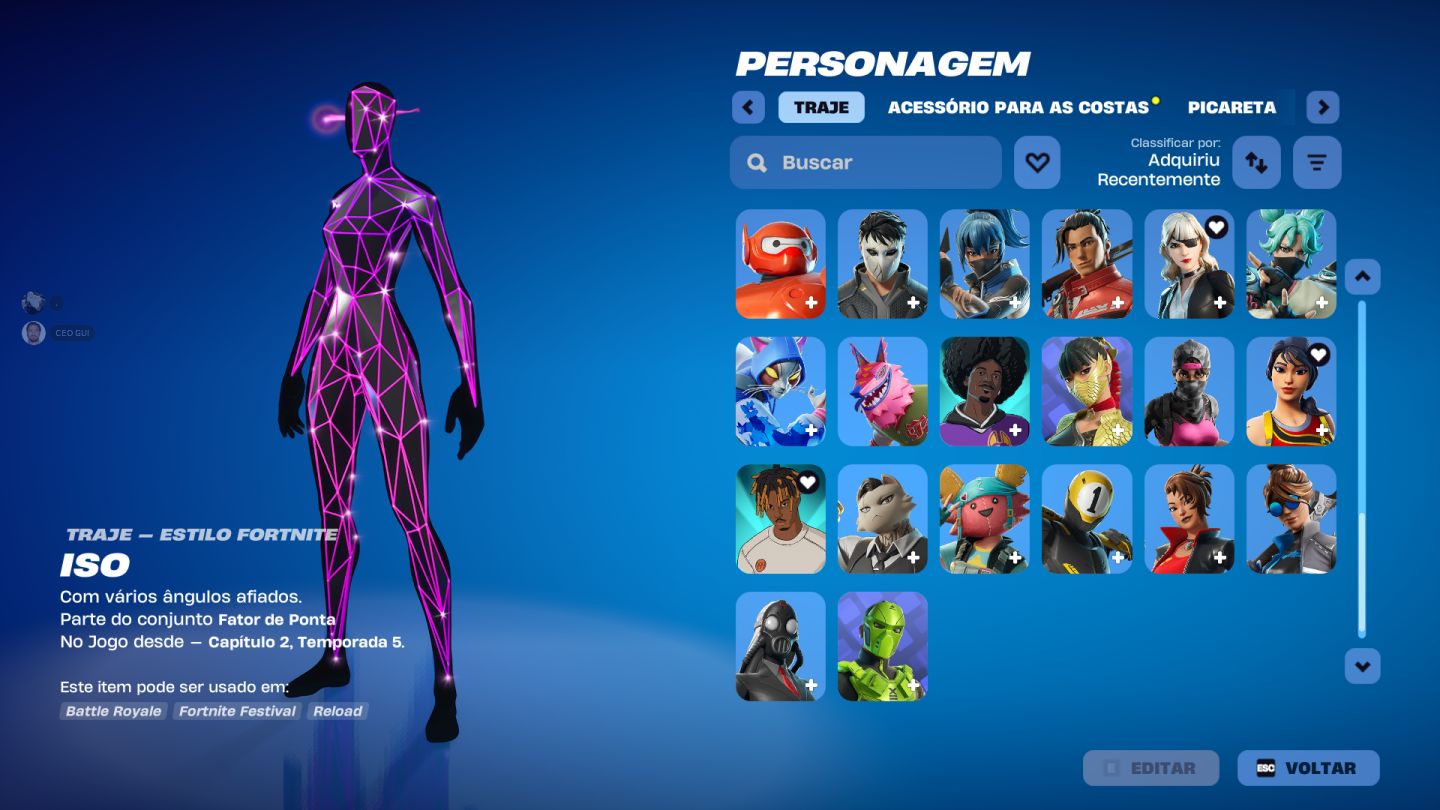 CONTA DE FORTNITE COMPLETA