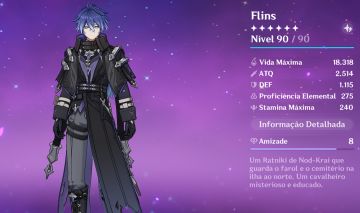 Conta genshin AR 58, Flins, Mavuika, Columbina, Ineffa, zhongli e outros!!