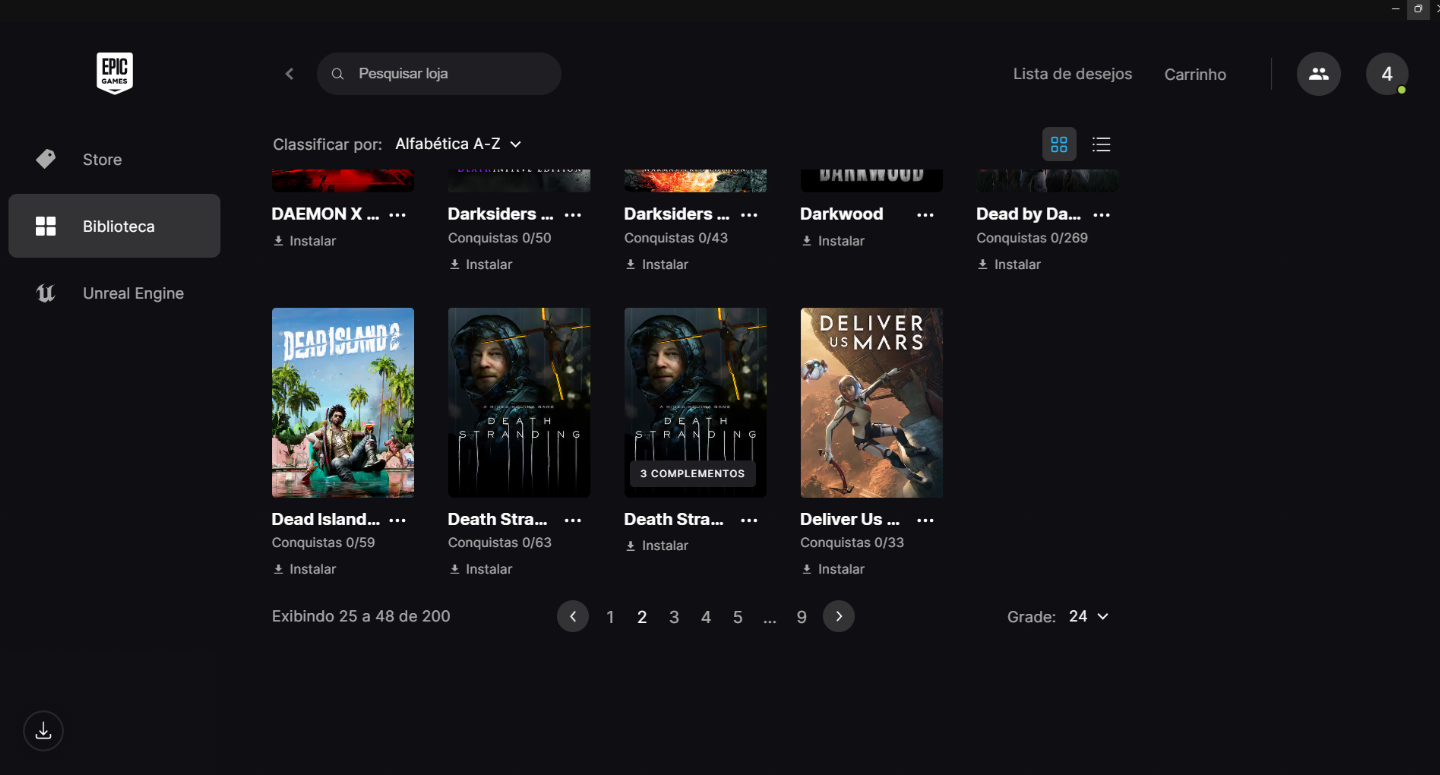 Conta Fortnite/Epic cheia de skins e Jogos