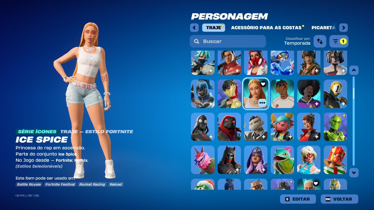 CONTA FORTNITE ANTIGO DESDE CAPITULO 1 TEMPORADA 3