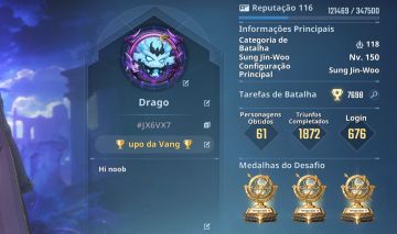 CONTA END GAME - SKIN LINDARIA - SKIN DE OFICINA - TODOS HUNTERS C5-10