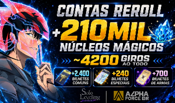 Solo Leveling: Arise - Contas Rerroll com NÚCLEOS | +4200 GIROS