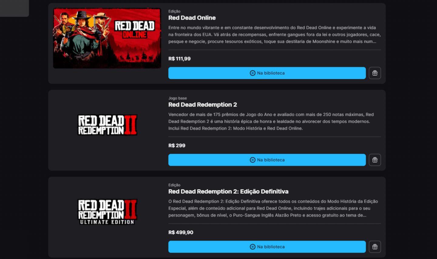 Conta da Epic Games Com Red Dead Redemption 2