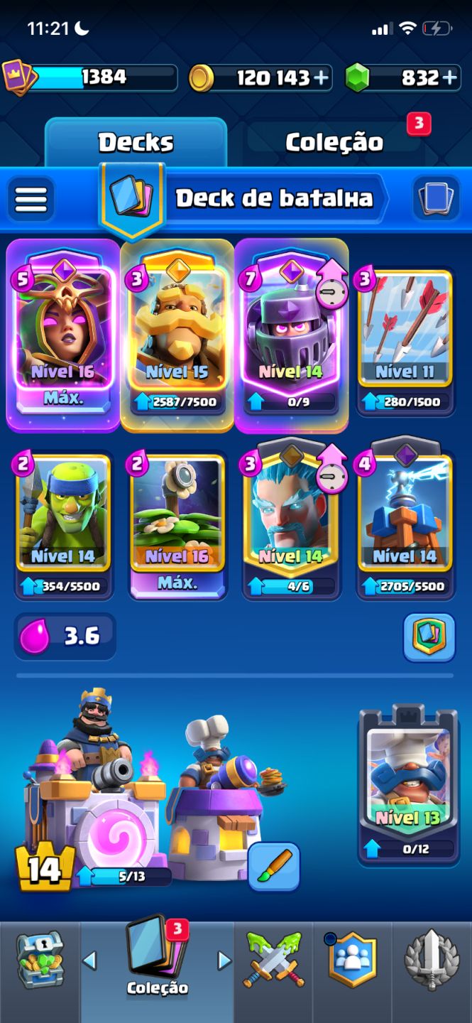 CONTA CLASH ROYALE 10K TROFÉUS